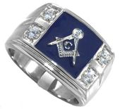 טבעת הבונים החופשיים כחולה 1400