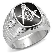 טבעת הבונים החופשיים שחורה 1403