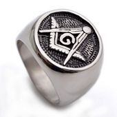 טבעת הבונים החופשיים שחורה 1408