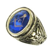טבעת הבונים החופשיים כחולה 1422